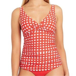 NWT Sea Level Le Damier Cross Front Singlet Top Swim Tankini